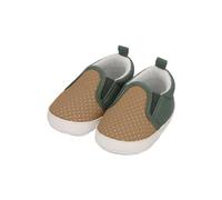 Sterntaler Babyschuh Farbmix für Jungen aus Kunstleder und Canvas - Schuhe mit aufgenähter rutschfester Sternensohle - Baby Schuhe aus hochwertigem Material - mattgrün, 16