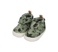 Sterntaler Babyschuh Jungle für Jungen Junglemuster aus Baumwollstoff und Kunstleder - Material passt sich ideal an den Fuß an - Babyschuhe aus langlebigem Material - mattgrün, 20