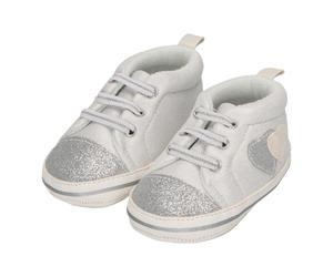 Sterntaler Babyschuhe Glitzer Herz 19 silber/grau