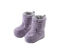 Sterntaler Babystiefel aus Microfleece mit rutschfester Sohle und Klettverschluss, Mädchen - Baby Schuhe gefüttert mit Teddyflausch, rosa melange, 18