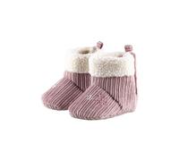 Sterntaler Babystiefel bedruckt mit Eiskristall, Mädchen - Baby Schuhe mit aufgenähter und rutschfester Sohle - Klettverschluss - Winterschuhe aus Cord gefüttert mit Flausch Bouclé, mattrosa, 16