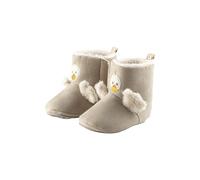 Sterntaler Babystiefel Ente Edda, Mädchen - Baby Schuhe mit aufgenähter und rutschfester Sohle - Klettverschluss - gefüttert mit Teddyflausch, beige, 22
