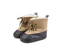Sterntaler Babystiefel Farbkombi Jungen - Babyschuhe mit rutschfester Sohle, Klettverschluss & Schnürsenkeln - aus Kunstleder, Teddyflausch,marine,20
