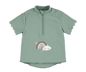 Sterntaler Bade-Shirt LSF Kurzarm - Regenbogen - Grün - Gr. 74/80