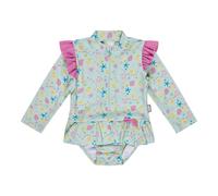 Sterntaler Badeanzug langarm mit UV-Schutz Muscheln 86 türkis/bunt