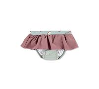 Sterntaler Badehose Regenbogen Print mit Volant - UV-Schutz 50+ Baby Schwimmhose mit Windeleinsatz röße86/92 - Mädchen Badehose mit praktischer Kordel zur Weitenregulierung, steingrün, Größe 104
