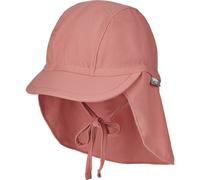 Sterntaler Schirmmütze Nacken Uni - Baby- und Kinder Mütze mit Nackenschutz - UV-Schutz 50+ Bademütze - Kopfbedeckung Schwimmbad und Strand - Mädchen Bademode - Rosenholz, Größe 49