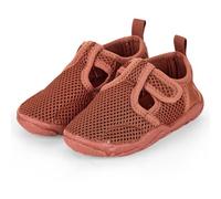 Sterntaler Badeschuhe Uni - Unisex Baby Aquaschuhe knöchelhoch mit Klettverschluss - Strukturierte Sohle - Atmungsaktives Mesh - Kinder Wasserschuhe - Bademode - Farbe lehmbraun, Größe 22
