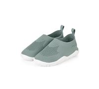 Sterntaler Badeschuh Mesh uni - Badeschuh aus Mesh - Unisex Kinder Badeschuh mit elastischem Bund - Aquaschuhe unifarben Kinderschuhe rutschfester Sohle für Badespaß - mattgrün, 29/30