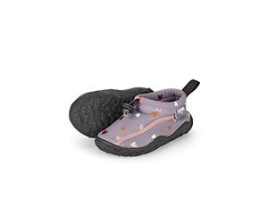 Sterntaler Badeschuhe Herz - Mädchen Baby Aquaschuhe mit Kordelstopper - Strukturierte Sohle - Funktionsmaterial mit Herzchenprint - Kinder Wasserschuhe - Bademode - Farbe pastellviolett, Größe 22