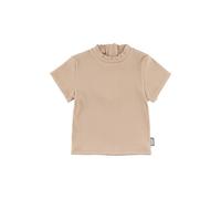 Sterntaler Badeshirt Kurzarm Rippenoptik - UV-Schutz 50+ Schwimmshirt mit Reißverschluss - Unisex UV Shirt mit Stehkragen - Kinder Bademode für Schwimmbad und Strand, beige, Größe 68