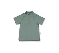 Sterntaler - Kid's Kurzarm-Schwimmshirt Half Zip - Lycra, Gr. 86-92, grün (MatteGreen)