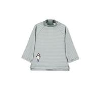 Sterntaler Badeshirt Langarm Hai - UV-Schutz 50+ Schwimmshirt mit Stehkragen - Jungen UV Shirt Seersucker mit unterlegtem Reißverschluss hinten - Baby Badebekleidung