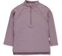 Sterntaler Badeshirt langarm uni - UV-Schutz 50+ Schwimmshirt - Mädchen Beachwear schnelltrocknend - Kinder Rashguard mit Reißverschluss & Kinnschutz - blasslila, Größe 80