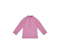 Sterntaler Badeshirt Langarm Uni - Kinder-Bademode aus elastischem Polyamid, Langarm, unifarben, Reißverschluss vorne mit Kinnschutz, Stehkragen, UV-Schutz 50+ - Perlrosa, Größe 116