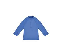 Sterntaler Badeshirt Langarm Uni - UV-Schutz 50+ Schwimmshirt - Unisex Beachwear schnelltrocknend - Kinder Rashguard mit Reißverschluss & Kinnschutz - meerblau, Größe 92