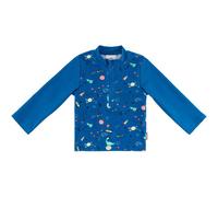 Sterntaler - Kid's Badeshirt Langarm Weltraum - Lycra, Gr. 68, blau (Königsblau)