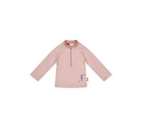 Sterntaler Badeshirt Seepferdchen - Baby- & Kinder-Badeshirt aus Bademodenstoff mit Elasthan, Seersucker-Optik, Langarm, Seepferdchen-Druck, Reißverschluss vorne, Stehkragen, UV-Schutz 50+, Größe 80