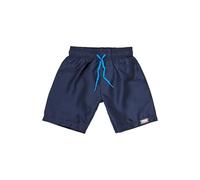 Sterntaler Badeshorts Uni - Kinder-Bademode aus schnelltrocknendem Polyester mit Kordelzug, Knielang, Windeleinsatz röße 86/92, UV-Schutz 50+, Marine, Größe 128