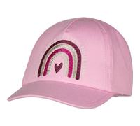 Sterntaler Basecap Regenbogen - Basecap aus Canvas mit Regenbogen-Stickerei, mit Gummizug, pflegeleicht - Perlrosa, Größe 55