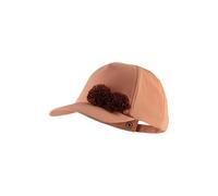 Sterntaler Basecap Blumen - Mädchen Schirmmütze mit Blütenrüsche - Sommer Baseball Cap mit Metallschließe zur Größenregulierung - Sportive Baby und Kinder Schirmkappe, lichtbraun, Größe 53