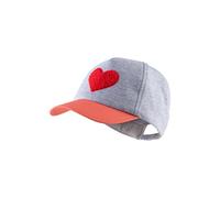 Sterntaler Basecap Herz silber melange - Mädchen - Gr. 45 cm