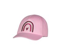 Sterntaler Basecap Regenbogen, Canvas mit Regenbogen-Stickerei, Gummizug, Perlrosa, Größe 49