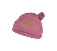 Sterntaler Beanie aus feiner Strickware mit Ohren und Umschlag - warm gefüttert mit Baumwollfleece - weich und pflegeleicht - Mütze für Baby und Kinder, Mädchen, beerenrosa, Größe 43