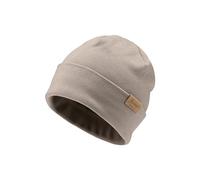 Sterntaler Beanie aus feiner Strickware - Zeitlose Unisex Mütze mit Umschlag - passend für Jungen und Mädchen - Zwei Tragevarianten - bequem und elastisch - Sand, Größe 37