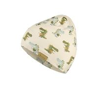 Sterntaler Beanie aus Soft Touch Jersey mit Dino-Print - Zwei Tragevarianten - Jungen - weich und pflegeleicht - Mütze für Baby und Kinder, naturfarben, Größe 55