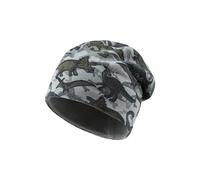 Sterntaler Beanie aus Sweat Bedruckt mit Dinosauriern Jungen - Baby und Kinder Mütze aus Sweat-Stoff - eukalyptus, 49