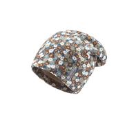 Sterntaler Beanie Bedruckt mit Blümchen für Mädchen - Baby und Kinder Mütze aus Mischgewebe - gefüttert mit Baumwollfleece- dunkeltürkis, 49