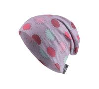 Sterntaler Beanie Blumen - Babymütze aus Flammgarnjersey für Babys mit UV Schutz 50+ - Leichte Mütze mit Blumenaufdruck schützt den Kopf an heißen Tagen vor der Sonne - flieder, 49