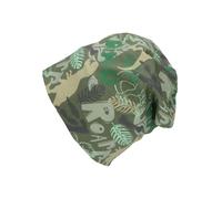 Sterntaler Baby Jungen Beanie Baby Slouch-Beanie Dinosaurier - Beanie Baby, Kinderbeanie - aus Jersey Baumwolle mit Print - dunkelgrün, 51
