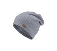 Sterntaler Beanie gerippt -Baby und Kinder Übergangsmütze gefüttert mit wärmendem Baumwollfleece - graublau, 51