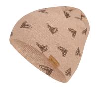 Sterntaler Beanie Herzen 45 beige/grau
