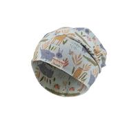 Sterntaler Beanie Safaritiere - Baby Mütze aus Flammgarn Jersey mit Allover Safari Druck - Unisex UV-Schutz 50+ Beanie Mütze - varibel tragbar - Baby und Kinder Übergangsmütze, eisgrün, Größe 45