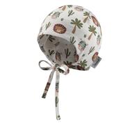 Sterntaler Beanie Safaritiere - Mütze Baby bedruckt mit Safari-Tieren - Beanie Baby - Übergangsmütze Kinder, ecru, Größe 35