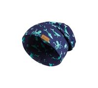 Sterntaler Beanie Unterwasser - Coole Baby Mütze aus Flammgarn Jersey mit Allover Druck Meerestiere - Jungen UV-Schutz 50+ Mütze - variabel tragbar - Baby und Kinder Übergangsmütze, blau, Größe 53
