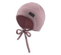 Sterntaler Beanie Waffelpique mit Bindeband für Mädchen - Baby Beanie Mädchen mit UV -Schutz 30 für Spielspaß an heißen Tagen - Leichte Mütze für Babys - mattrosa, 35