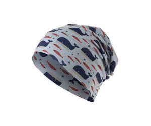 Sterntaler Beanie "Wale" in Hellblau - Größe 51 cm | Baby Muetzen