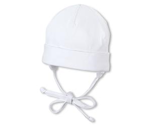 Sterntaler Beanie zum Binden - Weiß - Gr. 37