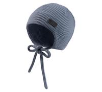 Sterntaler Beanie Waffelpique graublau - Junge,Mädchen - Gr. 45 cm