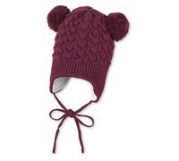Sterntaler® Bindemütze in Bordeaux - Größe 39 cm | Baby Muetzen