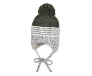 Sterntaler Bindemütze in Grau - Größe 49 cm | Baby Muetzen