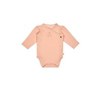 Sterntaler Body aus Baumwolljersey - Langarm Body in Wickeloptik mit Druckknöpfen - Mädchen Unterwäsche mit Front Print Fohlen Sunny - pflegeleicht - Babykleidung ab Geburt - Aprikose - Größe 62