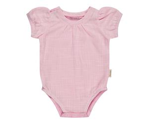 Sterntaler Body kurzarm Leinenoptik 56 rosa