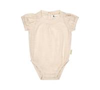 Sterntaler Body Leinenoptik - Uni Mädchen Body aus Baumwolle in edler Leinenoptik - Kurzarm Body im Nacken zum Knöpfen - Leichter Baby Strampler mit Druckknöpfen im Schritt, zartrosa, Größe 86