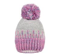 Sterntaler MÄDCHEN Bommelmütze bunt Beanie-Mütze, Silber Mel, 53