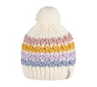 Sterntaler Winter-Strickmütze Bommel Streifen 53 natur/bunt